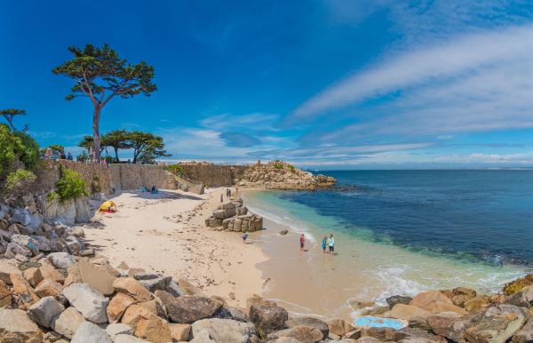 Lovers Point Beach In Monterey County, CA