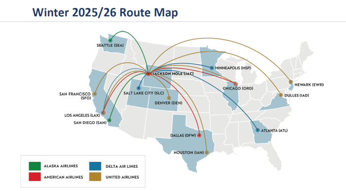 Winter 2025/26 Flight Map