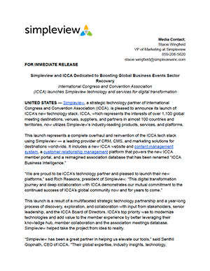 Click to download Simpleview ICCA Launch Press Release