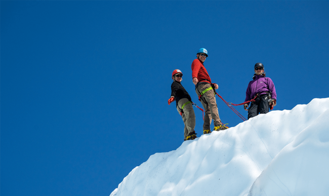 Ice climbing