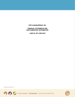 Visit Albuquerque FINANCIAL STATEMENTS