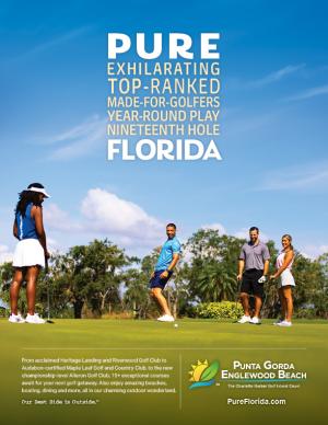 Four people golfing in Punta Gorda/Englewood Beach