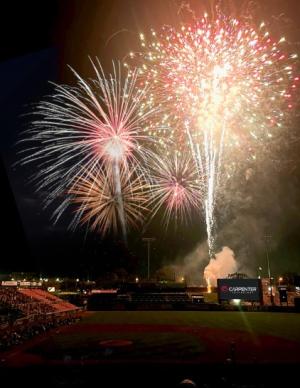 Fireworks at FirstEnergy Stadium