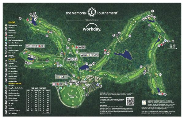 2025 Memorial Tournament Map