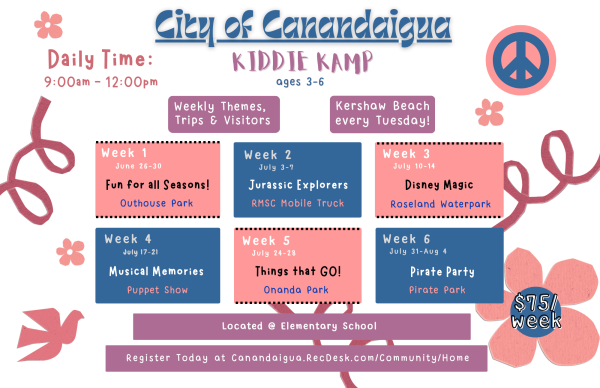 city of canandaigua kiddie camp 2023