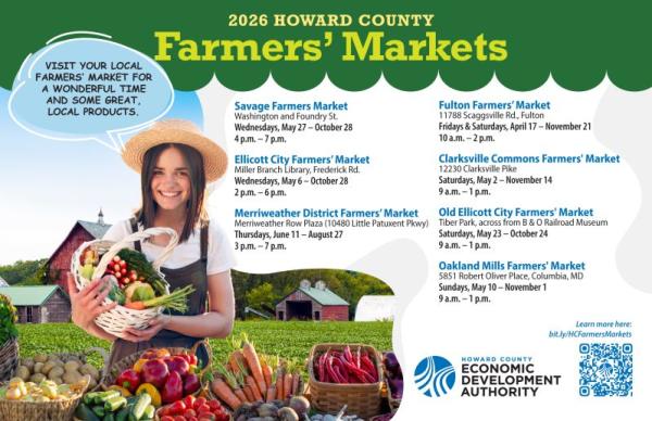 HoCo Farmers Markets 2026
