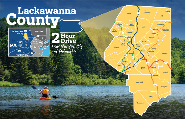 Lackawanna County Map