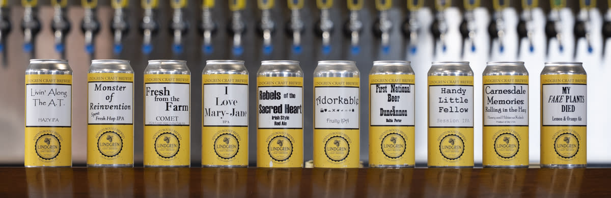 Lindgren Brewery Beer Selection