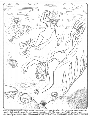 undersea coloring page