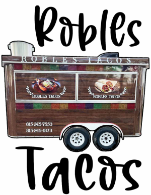 Logo for the Robles Tacos truck