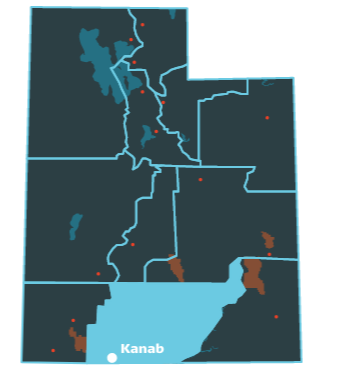 Copy of Utah's Grand Staircase-Escalante Region Map - Kanab