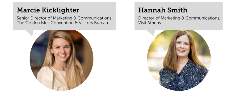 Headshots of Marcie Kicklighter and Hannah Smith