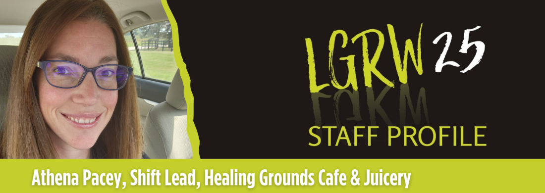 Header image for the staff profile of Athena Pacey with Healing Grounds