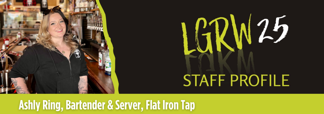 Header image for a Flat Iron Tap staff profile of Ashly Ring