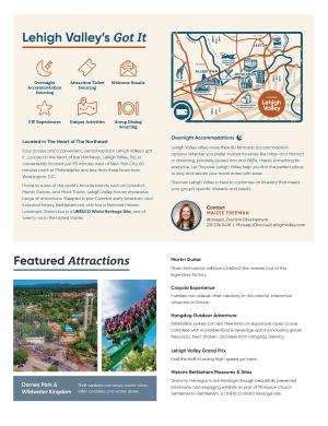 Thumbnail of a Motorcoach Itinerary in Lehigh Valley, PA
