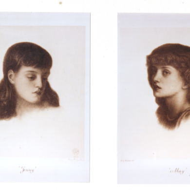 Photographic print of Jenny Morris (left) and May Morris (right). © The William Morris Society