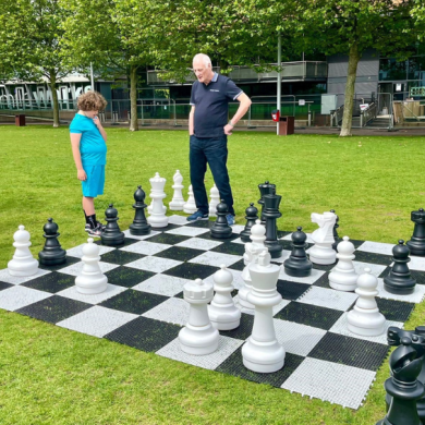 Giant chess at Liverpool ONE