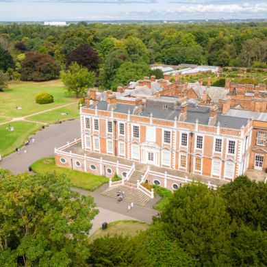 A birdseye view of Croxteth Hall