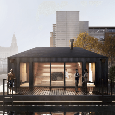 A CGI image of wyld sauna