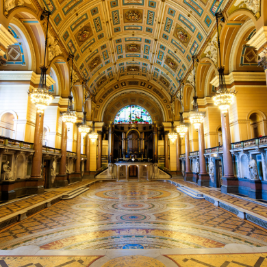 Inside St George's hall.