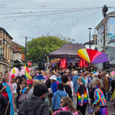 Crowds gather in New Brighton to celebrate Wirral Pride