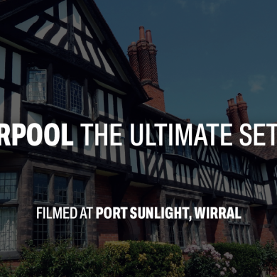 A house in Port Sunlight with ultimate setting text over the top
