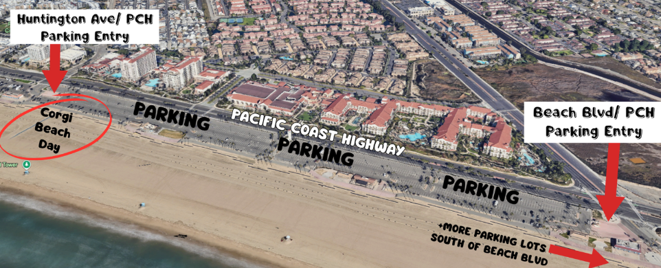 2026 Corgi Beach Day Parking