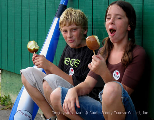Eating Caramel Apples