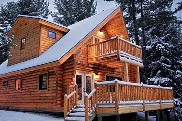 A Back Porch Perspective from my Log Home