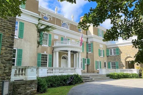 Franklin D. Roosevelt Home Front entrance to Franklin D. Roosevelt's Springwood home in Hyde Park