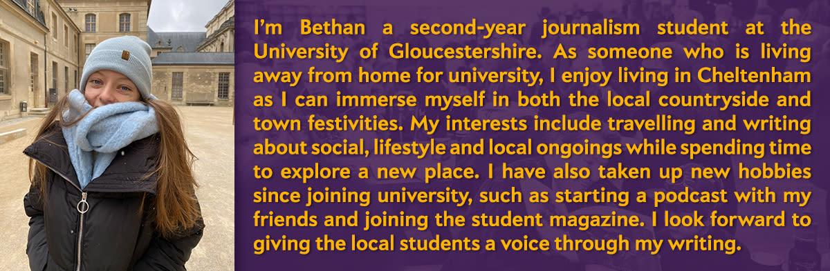 Bethan Croft, University of Gloucestershire Student