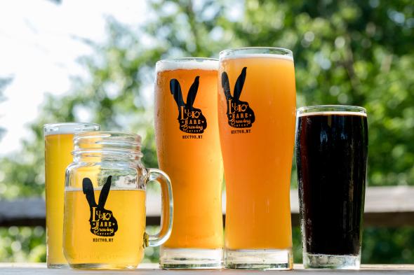 Luck Hare Brewing glasses