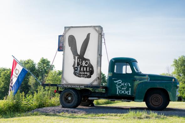 Lucky Hare sign