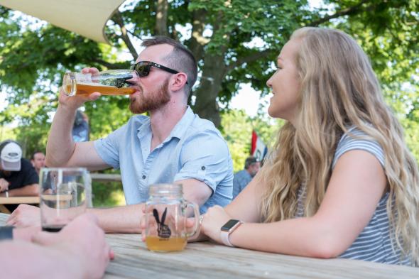 Luck Hare Brewing patio