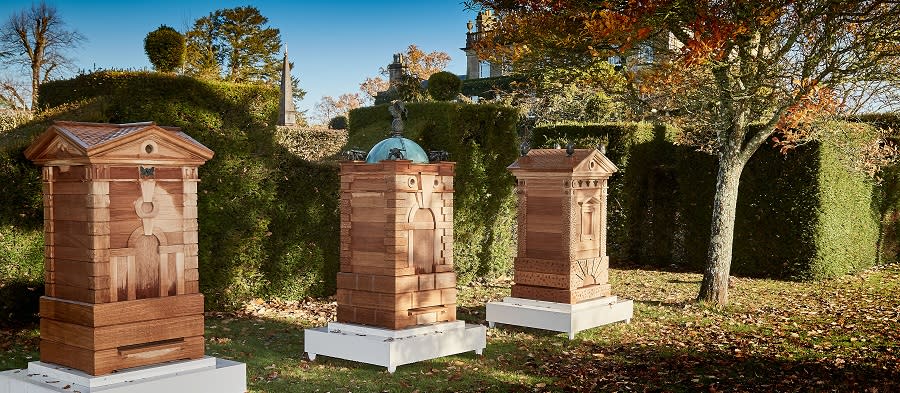 The beehives at Highgrove