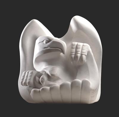 Allan Houser (American Chiricahua Apache, 1914–1994), Force, 1990. Vermont marble, 26.5 x 26 x 27 inches. Crocker Art Museum, promised gift of Loren G. Lipson, M.D.