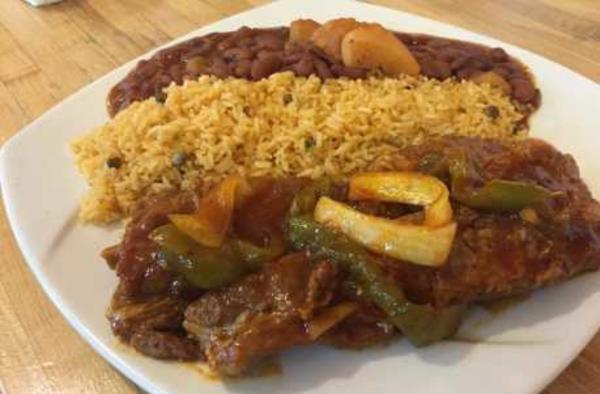 Plated meal at Don Juan Cafe