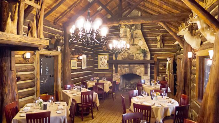 Inside dining room of Rainbow Lodge