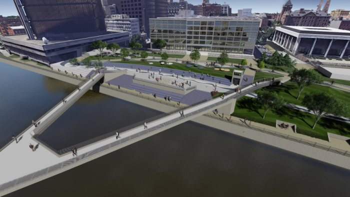 Sister Cities Bridge Sketch planned for downtown Rochester