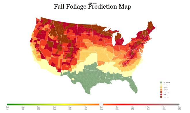 2025 Fall Color Map