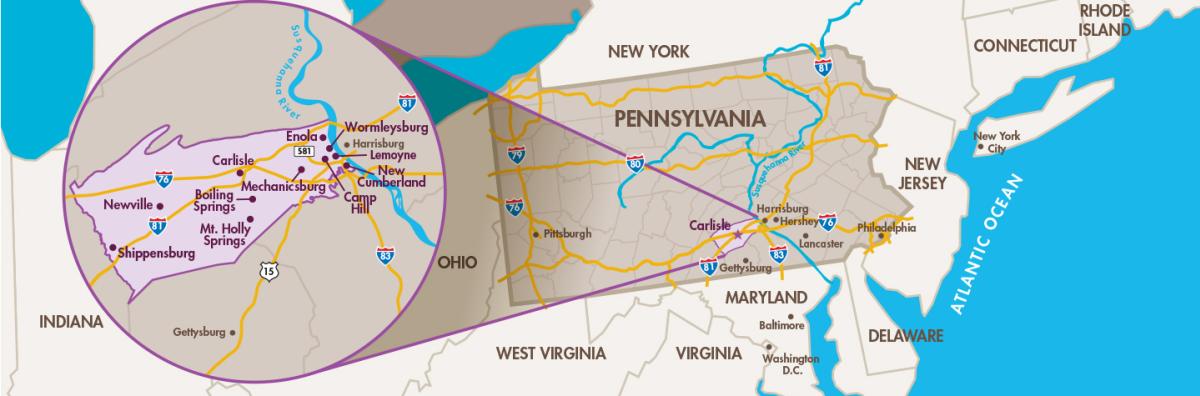CV Map & Surrounding States
