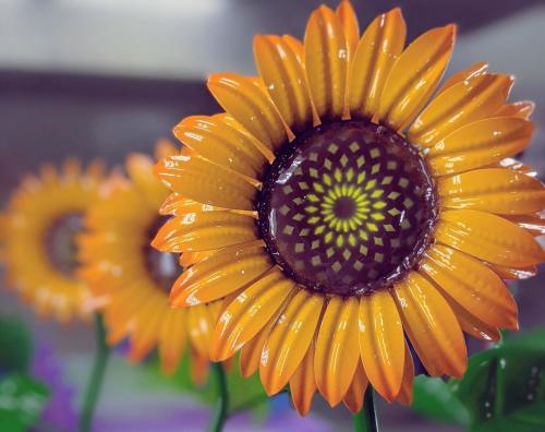 Metal Sunflowers