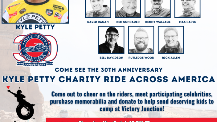 30th Anniversary Kyle Petty Charity Ride Visits Chattanooga, TN!