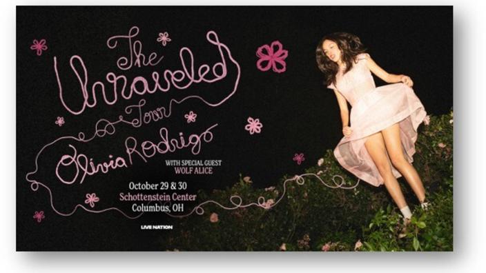 Olivia Rodrigo | 10/29/26 - 10/30/26 | Columbus , OH 43210