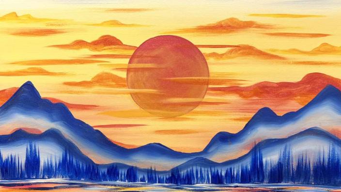 絵画 Mountain glow 絵画 Mountain glow Mountain glow - 絵画卸売 通販