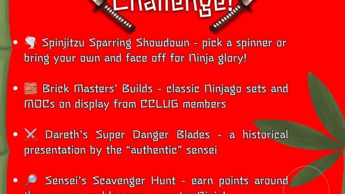 Ninjago Challenge! — event imagery