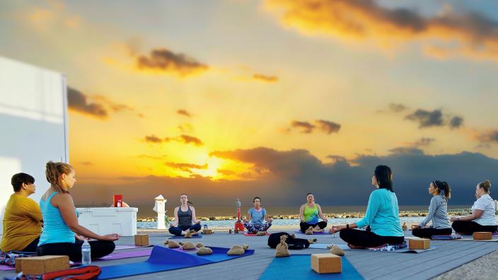 Sunrise Yoga on the Deck — event imagery