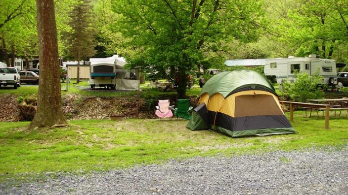 Koa tent camping top