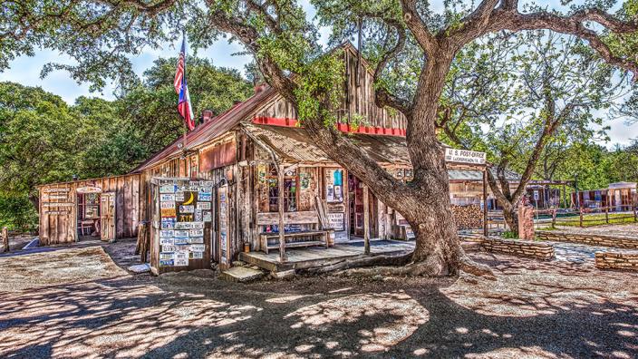 Cap: Brown w/Red Star – Luckenbach Texas