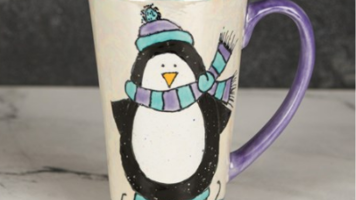 Adoramals Penguin Head Ceramic Shaped Mug
